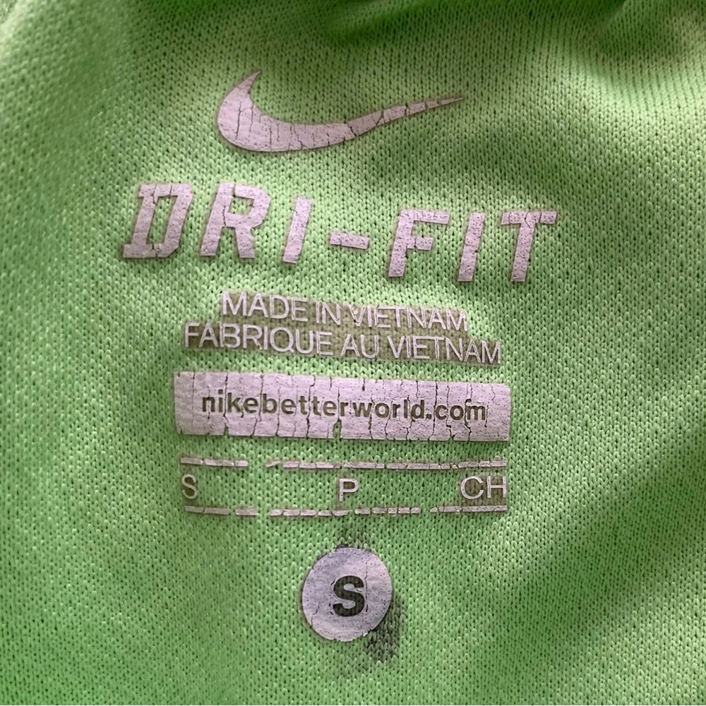 Nike Dri-Fit Tempo Running Shorts Women’s Size S Green Logo Drawstring Pocket